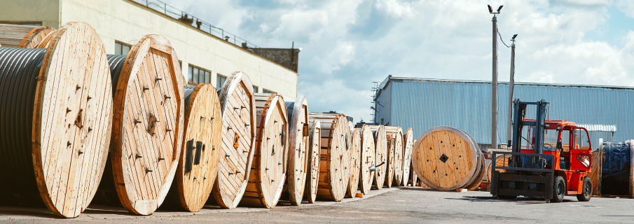 Перевозка абсорберов и партии катушек с кабелем