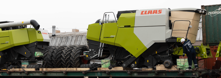 Доставка из Китая в Грузию 6-и комбайнов CLAAS Dominator 260