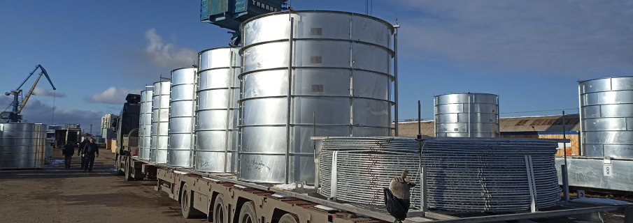 Из Китая в Казань: крупная автодоставка аппаратов воздушного охлаждения газа на 50 машинах