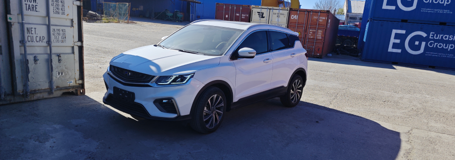 Доставка из Китая б/у кроссовера Geely Coolray для физического лица из Карелии