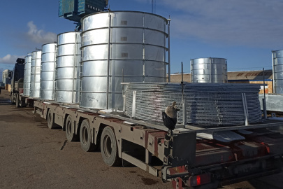 Из Китая в Казань: крупная автодоставка аппаратов воздушного охлаждения газа на 50 машинах